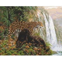 Раскраска, рисование по номерам Эльдорадо (леопард)