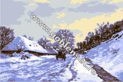 Набор для вышивания Зима в Хонфиер (Iarna la Honfieur) гобелен