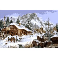 Набор для вышивания Заснеженная мельница (The snowy mill) гобелен