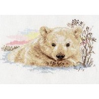 Набор для вышивания крестиком Северный медвежонок /1-19
