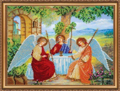 Набор для вышивания бисером Икона Святая троица