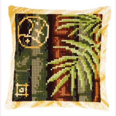Набор для вышивания подушки Бамбук 2