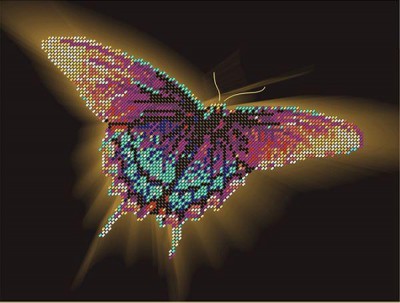 Схема для вышивания бисером (схема без бисера) Papilionidae