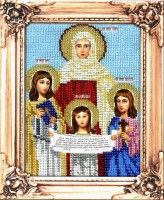 Набор для вышивания бисером Икона Вера, Надежда, Любовь и матерь их София