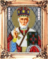 Набор для вышивания бисером Икона Святитель Николай, Николай Угодник