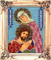 Набор для вышивания бисером Икона Петр и Феврония святые /М-21