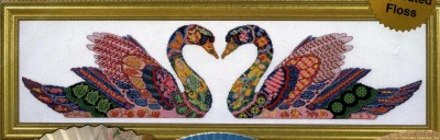 Комплект для вышивания крестом Лебединая любовь (Swan Love)