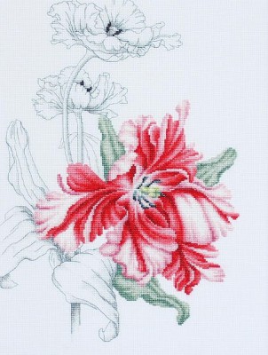 Набор для вышивания Красный тюльпан