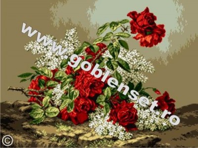 Набор для вышивания Сирень и розы на ветке (Lilacs and rose branches) гобелен