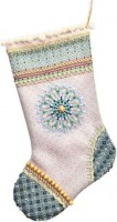 Набор для шитья и вышивания Подарочный носочек Морозный узор /8202N