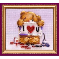 Набор-магнит для вышивания бисером С Днем Влюбленных-1 /АМА-058