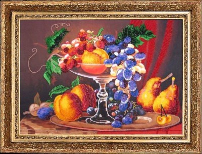 Набор для вышивания бисером Натюрморт с персиками