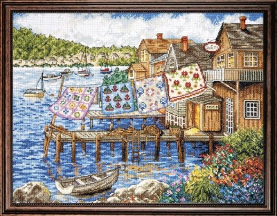 Набор для вышивания Одеяла на пристани (Dockside Quilts)