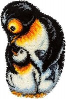 Набор для вышивания в ковровой технике Пингвины /КИ-1503