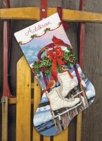 Набор для вышивания Сапожок Коньки (Ice Skates Stocking) /71-09152