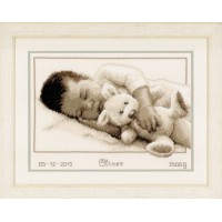 Набор для вышивания В обнимку (Baby Birth Record) /PN-0147889