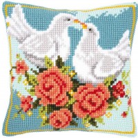 Набор для вышивания подушки Влюбленные голубки /PN-0143723