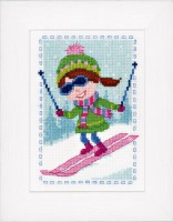 Набор для вышивания Лыжница