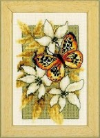 Набор для вышивания Бабочка на цветах