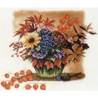 Набор для вышивания Осенний букет (Autumn Bouquet) (лен)