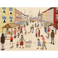 Набор для вышивания Пятничный рынок (The Friday Market (Lowry Style)