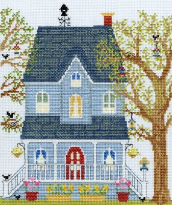 Набор для вышивания крестом Дома Новой Англии: Весна  (New England Homes: Spring)