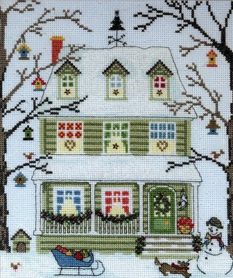 Набор для вышивания Дома Новой Англии. Зима (New England Homes: Winter)