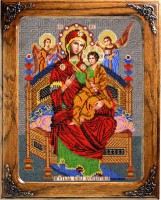 Набор для вышивания бисером Икона Божией Матери Всецарица