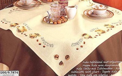 Набор для вышивания Скатерть «Кофейные традиции»