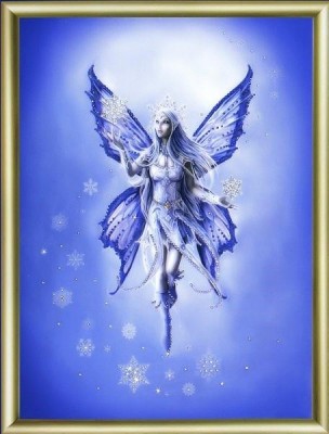 Набор для изготовления картины со стразами Зимняя фея