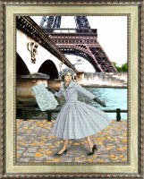 Набор для вышивания Опять в Париже листопад (Панорамная вышивка) /31013
