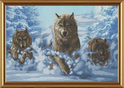 Набор для вышивания Волки