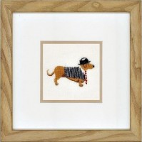 Набор для вышивания Собака в шляпе (лен) /PN-0148260