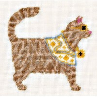 Набор для вышивания Рок кошки (лен)