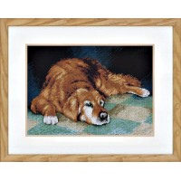 Набор для вышивания Спящая собака (канва) /PN-0147568A