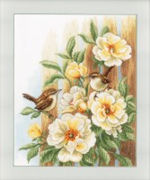 Набор для вышивания Птицы на розах /PN-0021782