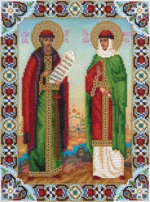 Набор для вышивания бисером Икона Святых Петра и Февронии