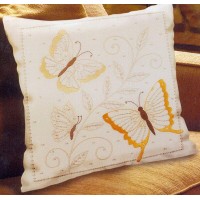 Набор для вышивания Подушка Нежные бабочки /021-1329