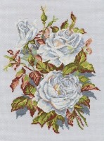 Набор для вышивания Белые розы /M407