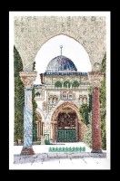 Набор для вышивания Мечеть Аль-Акса (Al-Aqsa Mosque) лен