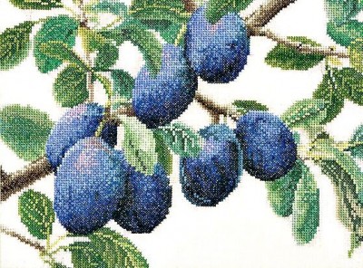 Набор для вышивания Ветвь сливы (Plum Branch) лен