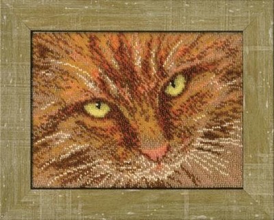 Набор для вышивания бисером Рыжий кот