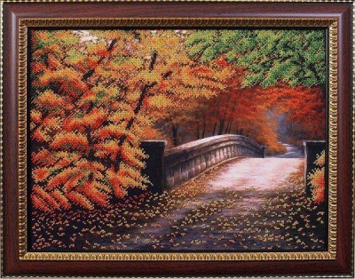 Набор для вышивания бисером Осенний мостик