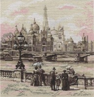 Набор для вышивания крестом Париж. На мосту Александра III /ГМ-1571