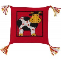 Набор для вышивания подушки Корова /83-4196