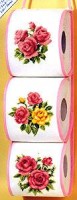 Держатель для туалетной бумаги. Розы /2320-13-106