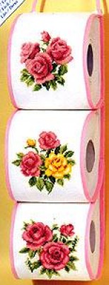 Держатель для туалетной бумаги. Розы