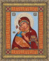 Набор для вышивания бисером Икона Божией Матери Владимирская  (стразы)