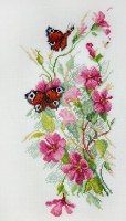 Набор для вышивания Цветы и бабочки