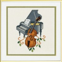 Набор для вышивания Рояль и контробас (Piano and bas)